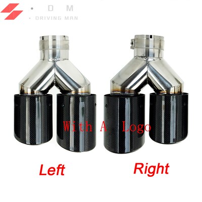 极速2PaCS Universal Dual With A Logo Carbon Fiber Exhaust Ti