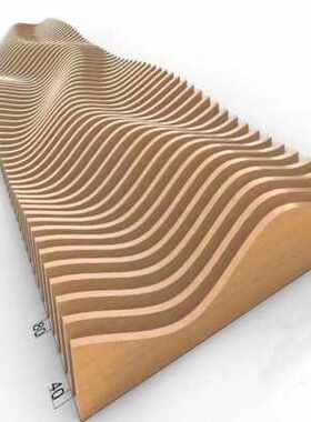 极速销产形铝方通 包弯铝树柱纹造型铝HK方通格栅订制拉木铝方管