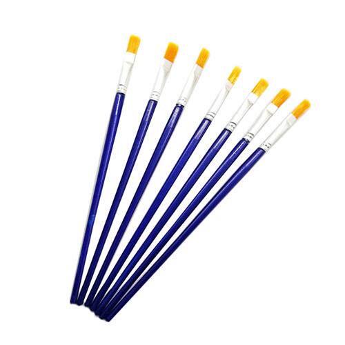 极速尼龙毛油画笔儿童数字画笔塑料杆工业油漆小S毛刷水粉水彩丙