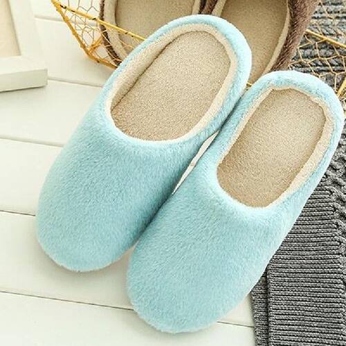 极速Winter Home Men And Women Solid Color SlipperVs Fashion