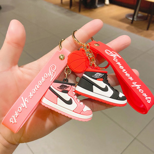 极速newSneaker Keychain Pendyant Basketball Shoe Model Soft