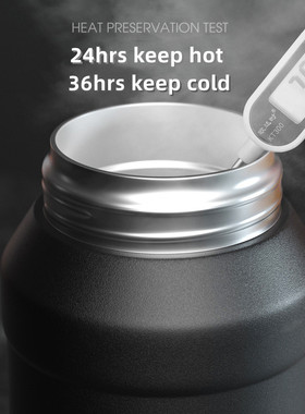 极速Water Bottle 2 Liters Large CapaciIty With Straw Stainle