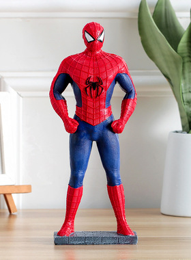 极速大号超凡蜘蛛侠树脂摆件卧室装饰男J孩子儿童生日礼物礼品创