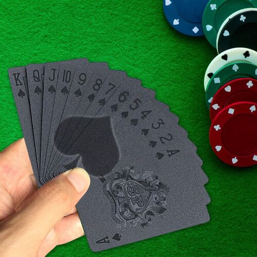 极速Waterprfoof Playing Cards Plastic Cards Collection Black
