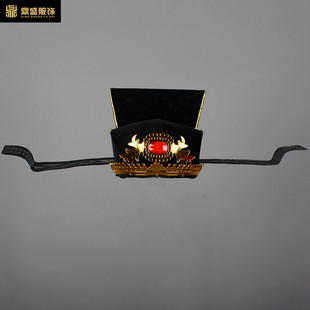 极速戏曲包公帽子相m纱 包青天帽子 宋朝乌纱帽 丞相帽子 改良相