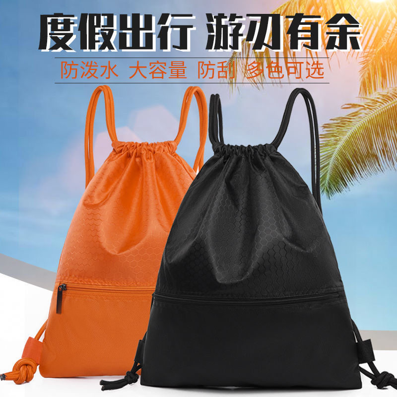 儿童专业羽毛球训练包学生双肩抽绳男健身背包网球拍收纳袋便携式图片
