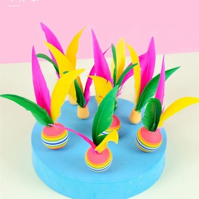 【海绵大头三毛球】慢速板羽球球毽子球专业板球毽球羽球