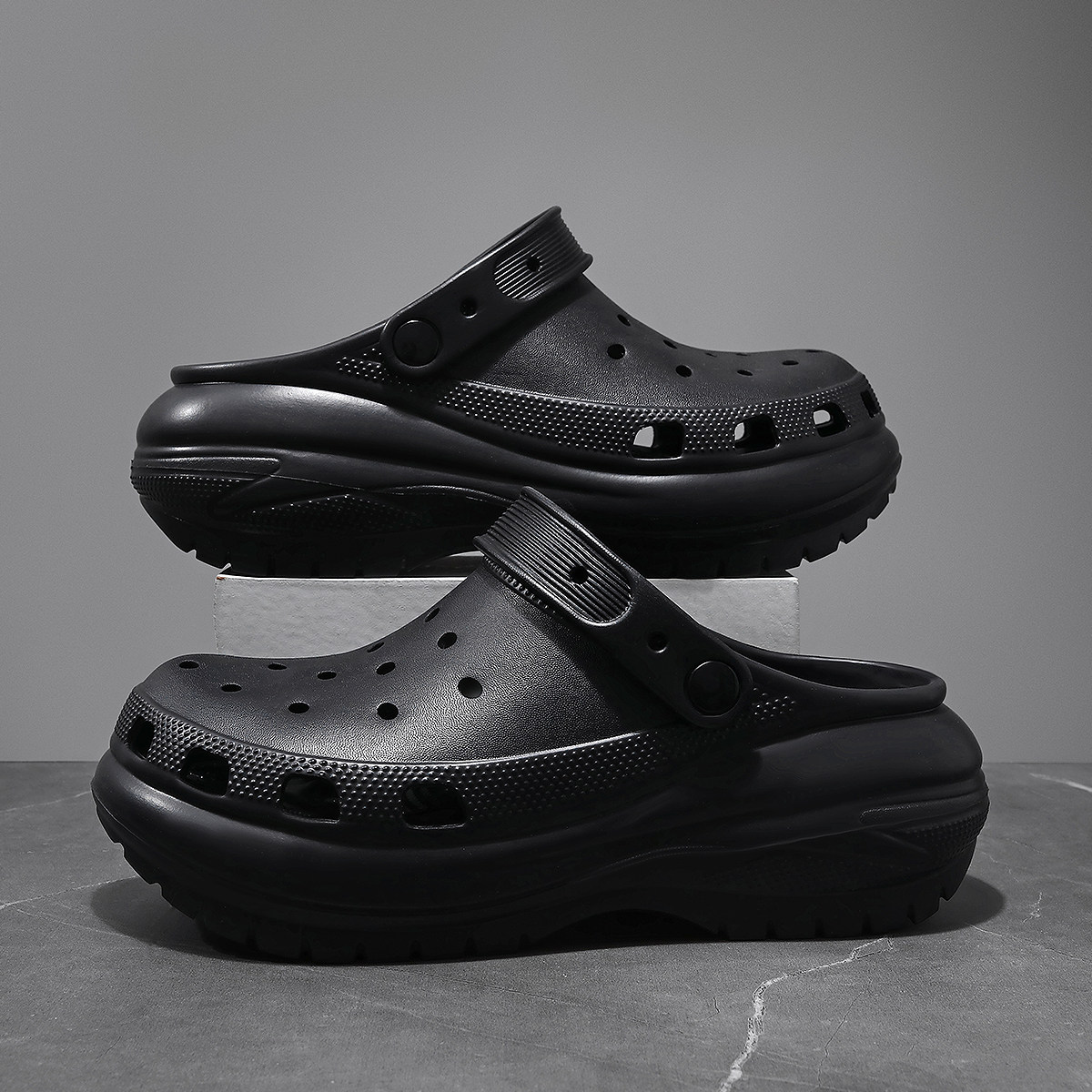 光轮洞洞鞋男女款厚底增高凉鞋防滑防臭包头踩屎感夏季外穿拖鞋潮,流行男鞋,休闲拖鞋,淘宝优惠券,粉丝福利购,淘宝优惠卷