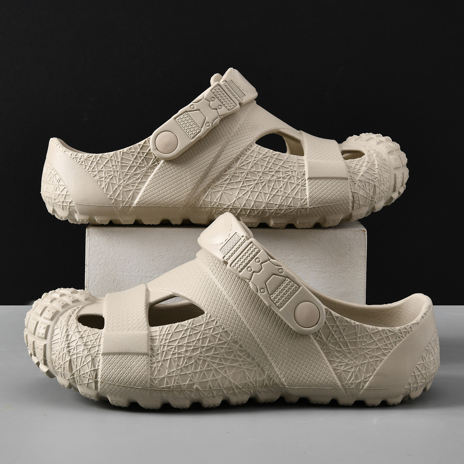 溯溪鞋男洞洞鞋夏户外涉水包头透气防滑漂流沙滩男款罗马鞋凉拖鞋,流行男鞋,包头拖,淘宝优惠券,粉丝福利购,淘宝优惠卷