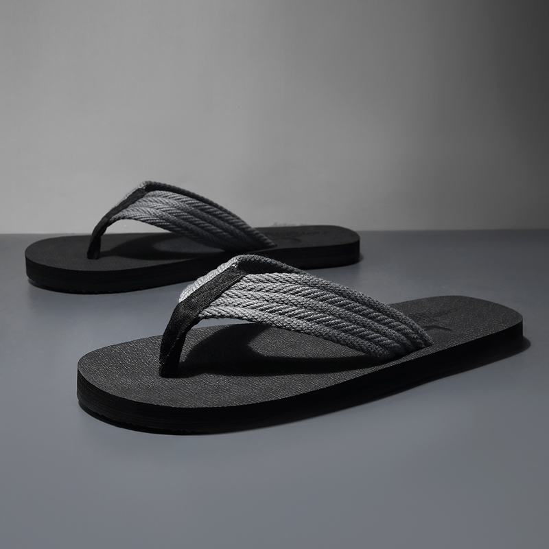 拖鞋男士人字拖夏季外穿防滑2025新款男式布带夹脚凉拖沙滩凉鞋男