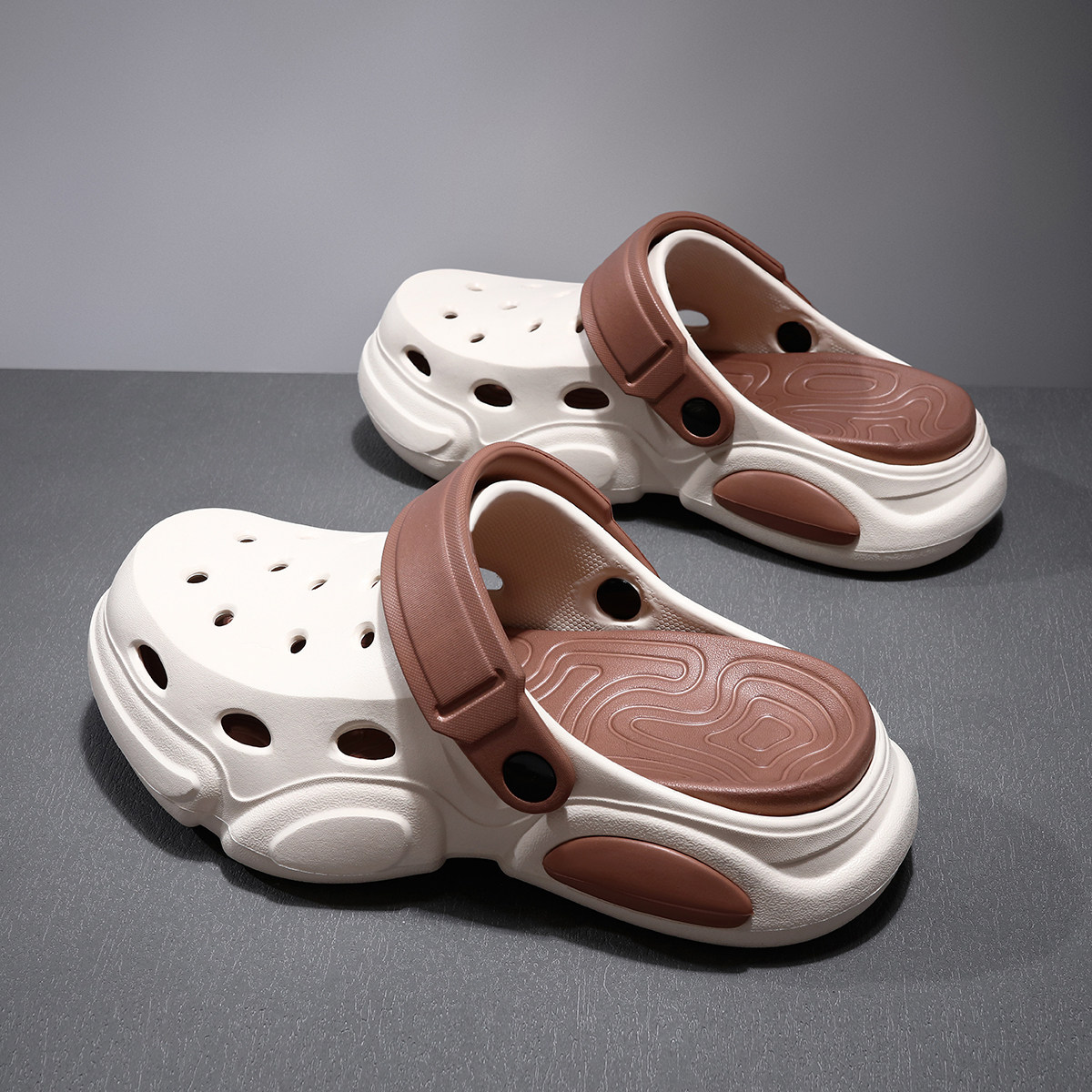 洞洞鞋男款外穿夏季防滑防臭踩屎感包头拖鞋休闲运动沙滩凉鞋大码,流行男鞋,包头拖,淘宝优惠券,粉丝福利购,淘宝优惠卷