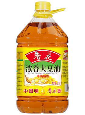 鲁花浓香大豆油5L家庭炒菜食用油官方旗舰店
