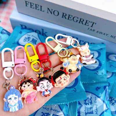 可爱哪吒钥匙扣盲袋惊喜儿童周边书包挂件独立六一儿童节礼物奖品