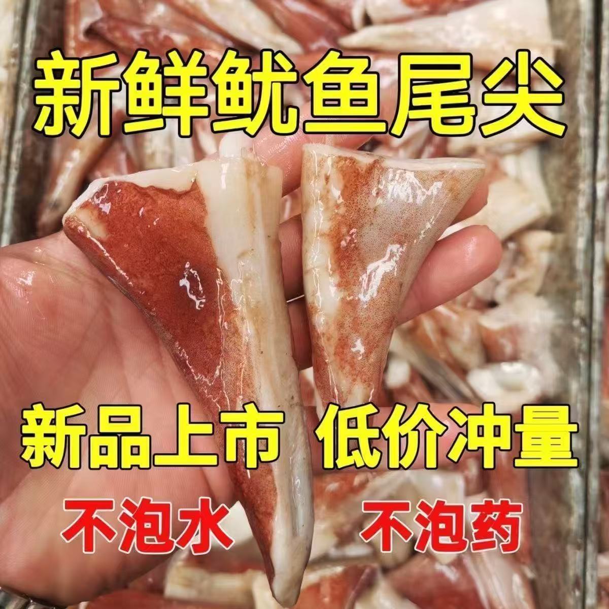 新鲜现切鱿鱼尾尖无添加海鲜餐饮
