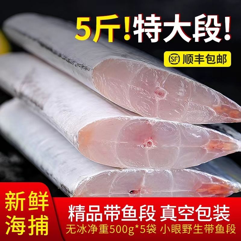 新鲜无冰特级东海小眼特大带鱼