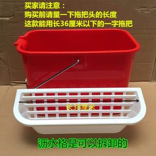 加厚手压地拖桶长方形塑料洗拖把桶海棉拖把拖布挤水桶家用清洁桶