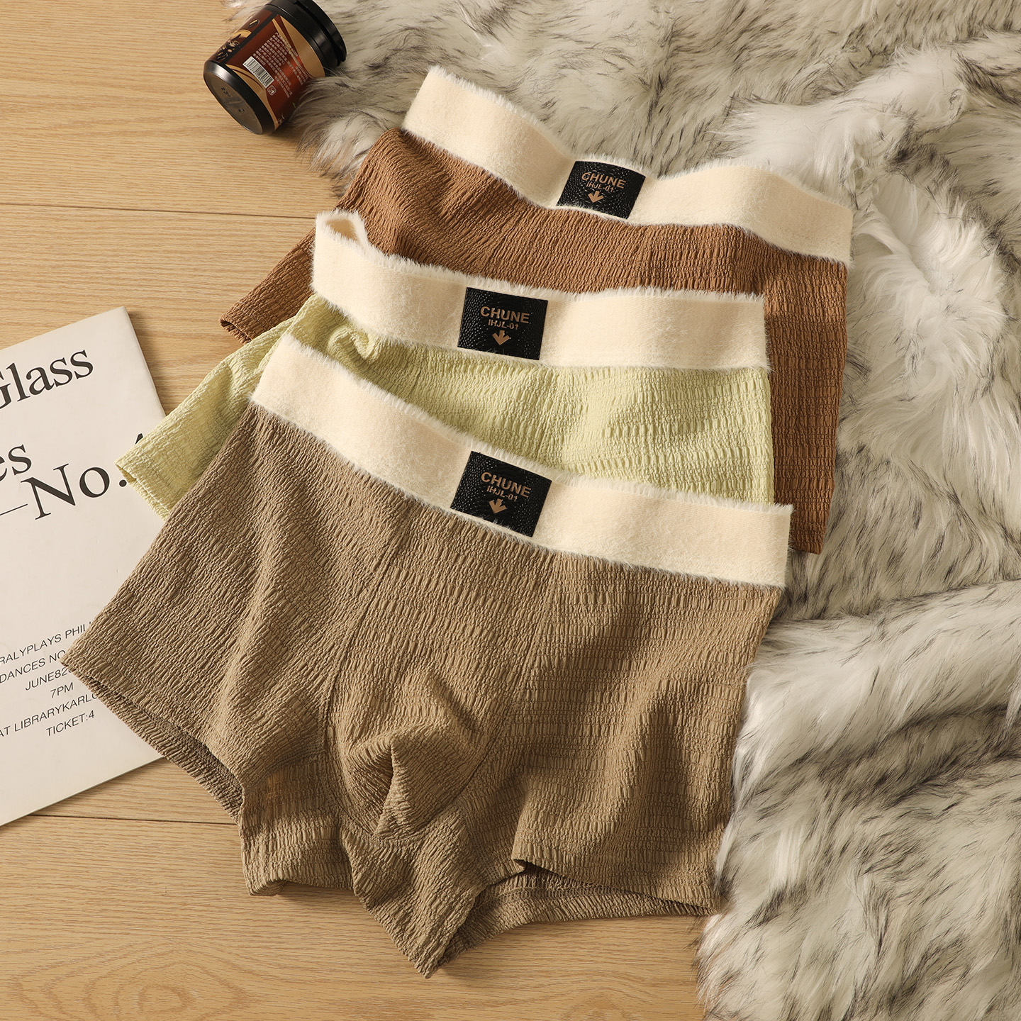 蕉克美拉德秋冬保暖男士内裤潮流