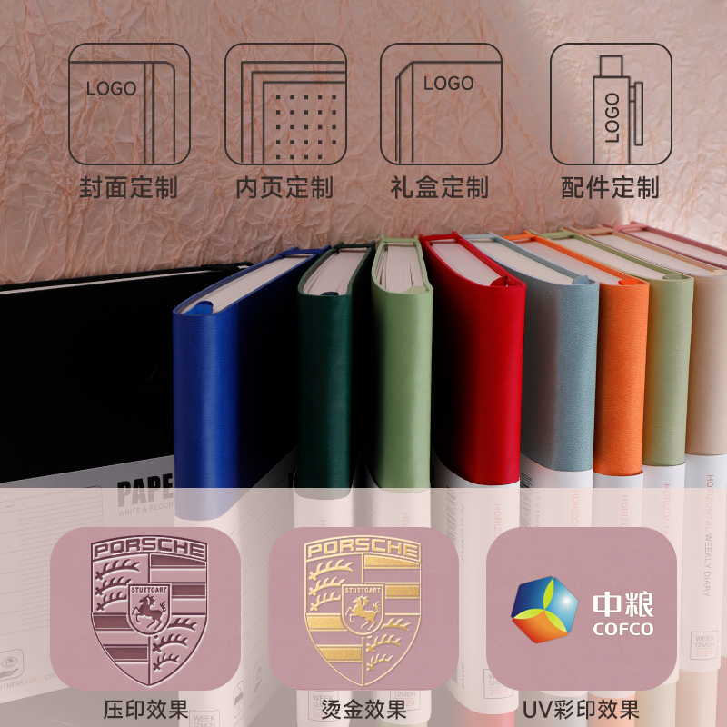 2024软面绑带横版周计划本时间管理效率手册一周一页每日日程计划