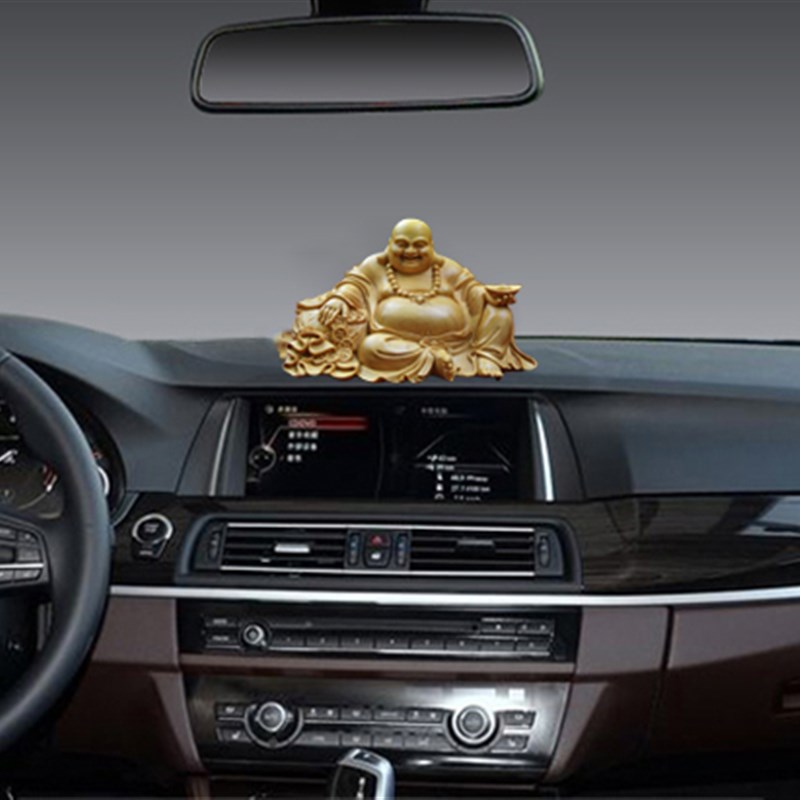 小叶乐清黄杨木雕汽车摆件佛像车载弥勒佛手把件卧佛家居工艺礼品