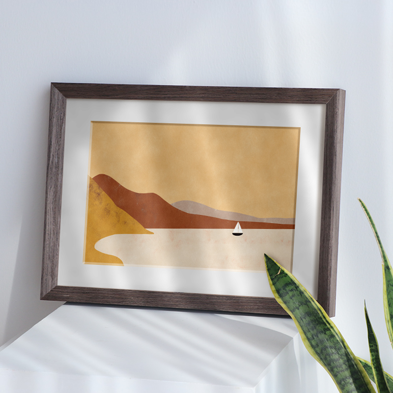 实木相框挂墙A4a3 16寸20寸4开8k画框装裱外框定制任意尺寸拼图框