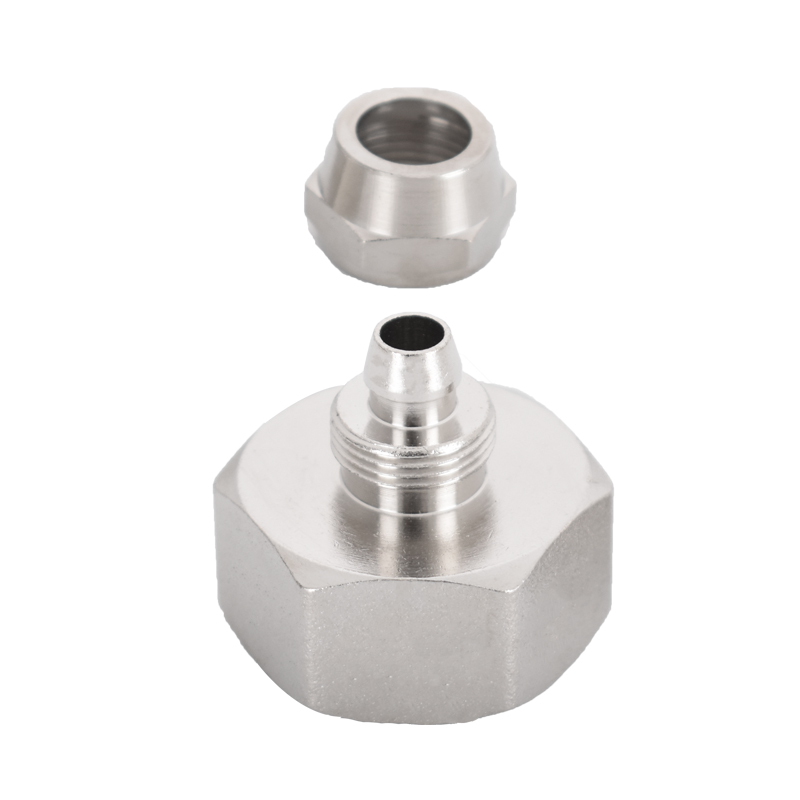 净水器转接头4分内外丝变2分3PE管快接直接饮水机直饮机铜配件6分