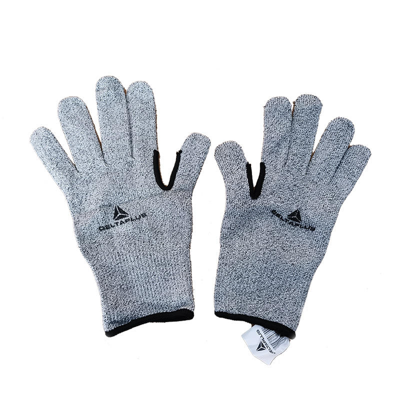 代尔塔5级防割手套耐磨厨房杀鱼工作防护机械金属玻璃202018手套