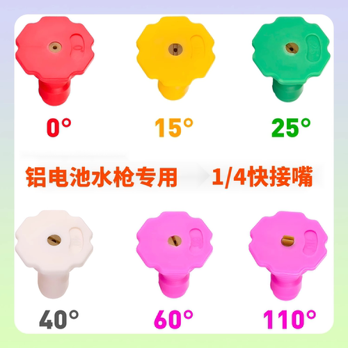 锂电池高压水枪洗车打药浇花喷嘴改装雾化专用喷头1/4快接头通用