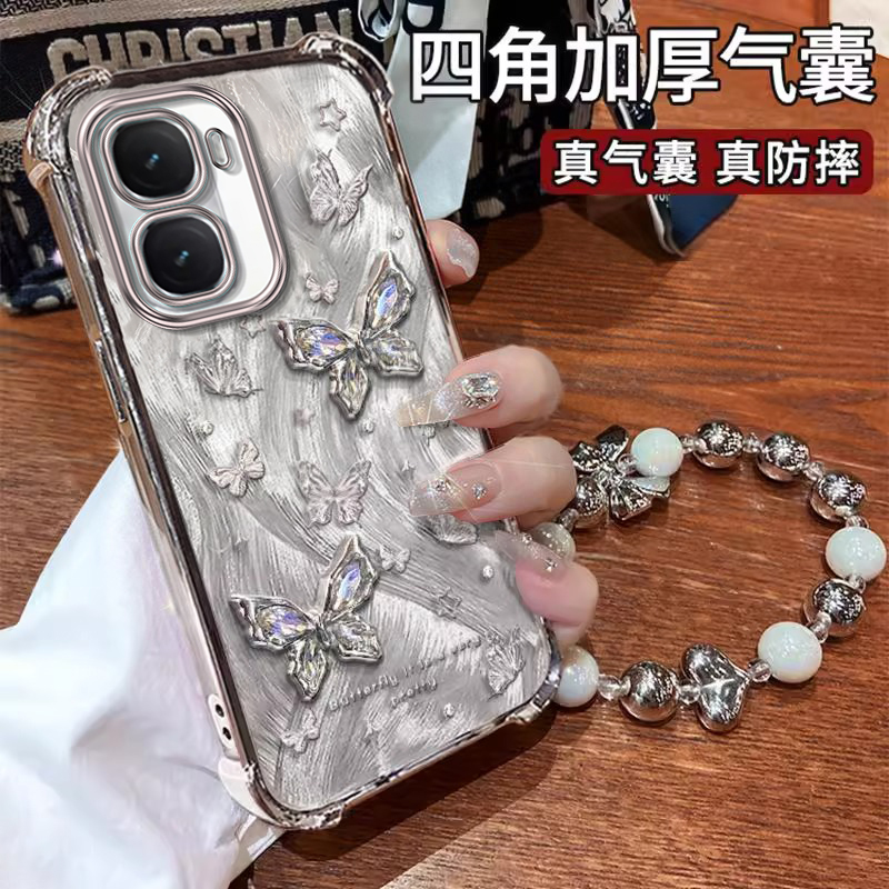 适用iQOONeo系列闪钻蝴蝶手机壳
