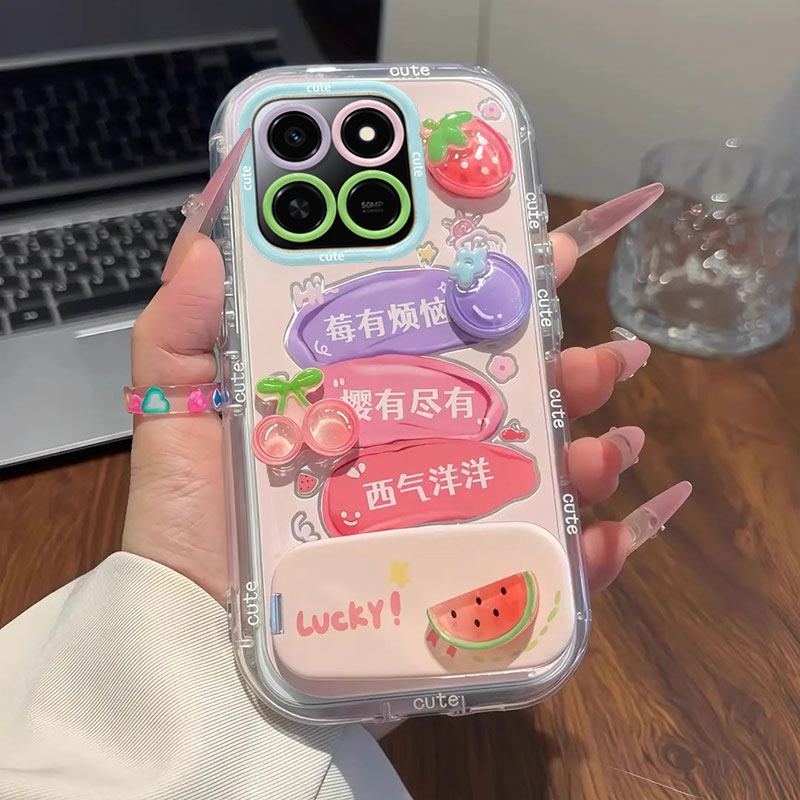 适用小米17手机壳新款立体创意公仔小米17Pro莓有烦恼羽纱泡芙壳小米17Promax硅胶保护套全包防摔镜面支架