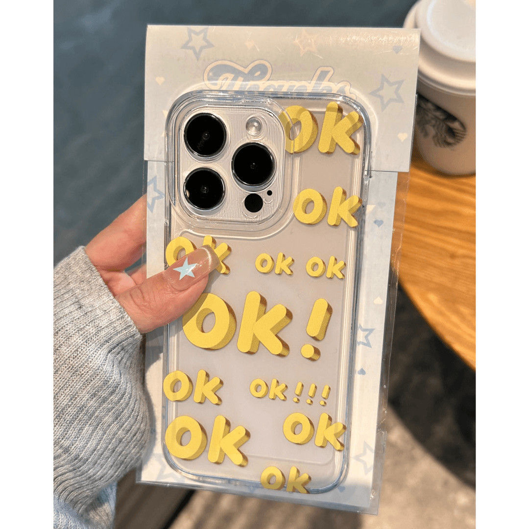 适用苹果系列满屏OK手机壳