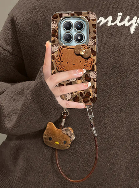 适用红米Note15手机壳note14Pro+新款卡通note13时尚12Turbo豹纹KT猫支架11全包note10防摔保护套9精孔冰川纹