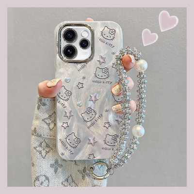 适用OPPOReno系列爱心KT猫手机壳