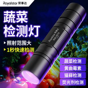 荣事达蔬菜灯365nm紫光灯鉴定笔黄曲霉素菌水果检测笔荧光剂检测