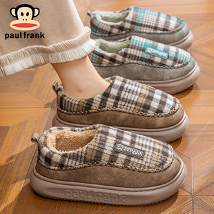 棉鞋 2025新秋冬包跟加绒保暖居家外穿情侣时尚 男 女款 大嘴猴棉拖鞋