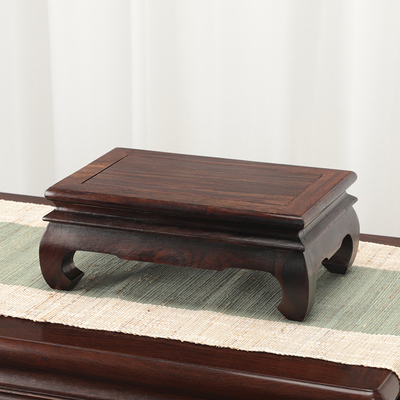 黑檀木鱼缸盆景奇石佛像底座