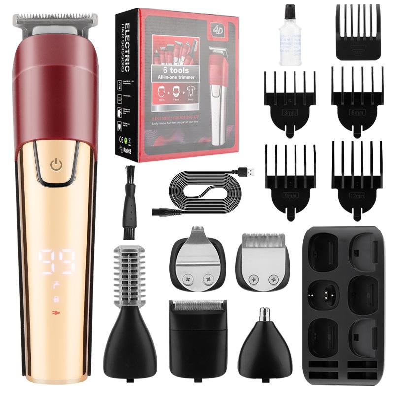 厂家理发器推剪电刀家用t头剃须电动充电发廊N油多功能雕刻推子专