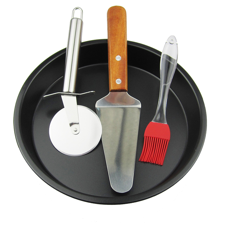 烤箱用 披萨烤盘套餐  9寸披/比萨盘 轮刀铲刷  新手烘焙工具套餐