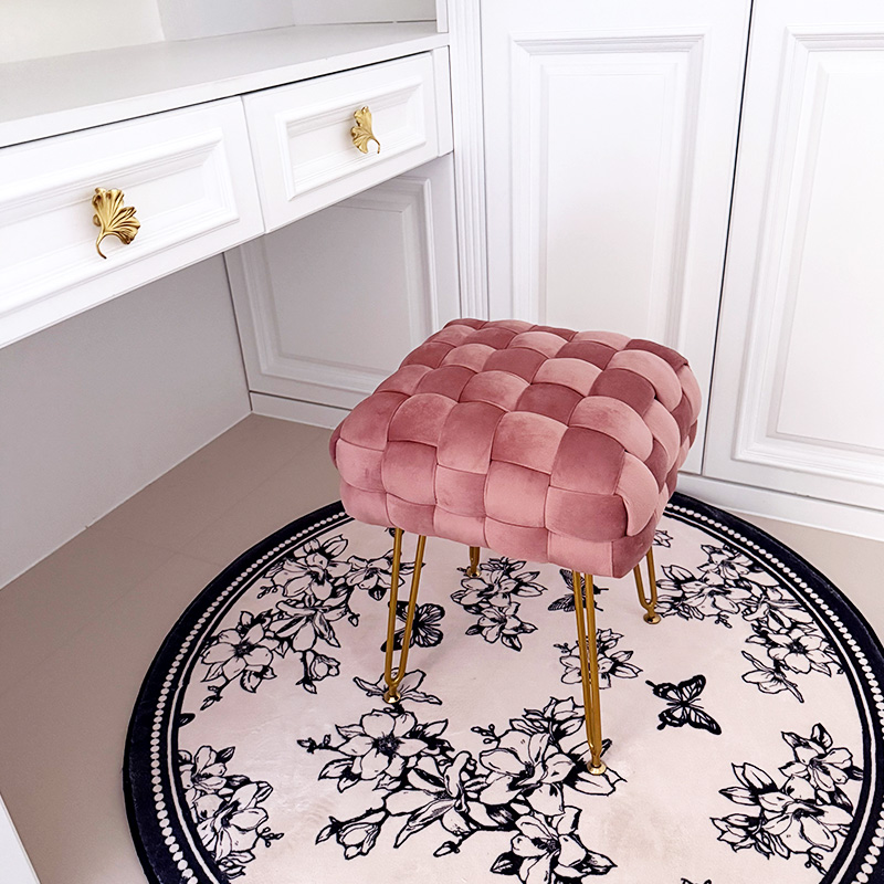 化妆凳梳妆凳女生卧室梳妆台凳子轻奢高级感家用美甲店专用凳子