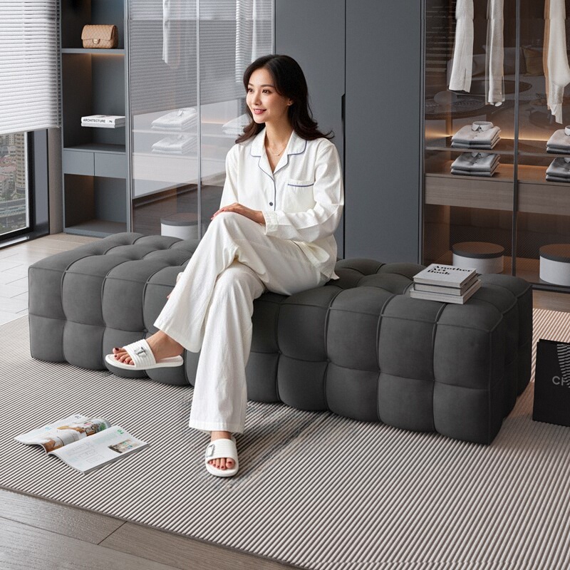 换鞋凳门口家用穿鞋凳衣帽间坐凳沙发尾凳更衣室服装店试衣间凳子