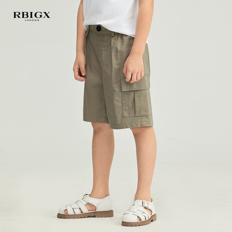 RBIGX瑞比克童装夏季新款男童短裤儿童薄款五分裤小学生直筒中裤
