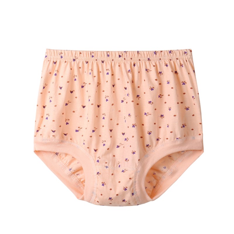 5条新款中老年女士纯全棉妈妈加肥大码高腰老人纯棉亲肤三角内裤