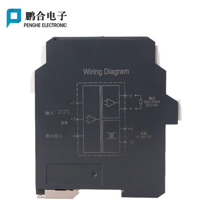 脉冲频率信号变送器方波正玄波转换模块电流电压4-20ma 0-5V 10V