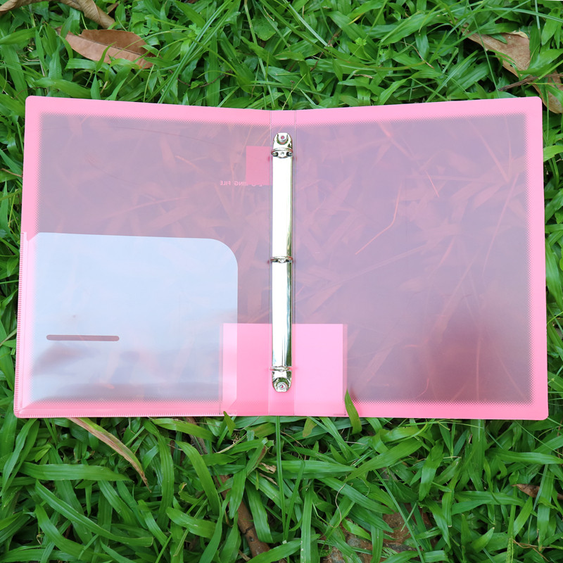 文件夹3孔A4打孔夹透明插页资料册100页活页资料保护夹三孔档案夹