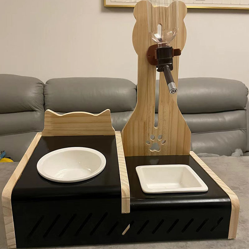 宠物食盆猫碗狗碗实木悬挂立式水壶自动滚珠饮水器不湿嘴神器,宠物/宠物食品及用品,猫狗碗/慢食碗,淘宝优惠券,粉丝福利购,淘宝优惠卷