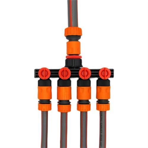 软水管带开关五通阀门四通分流器接头配件快速接头