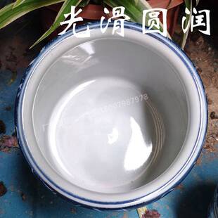 仿古景德镇青花陶瓷笔筒创意时尚收纳盒大号毛笔直筒中国风拔火罐