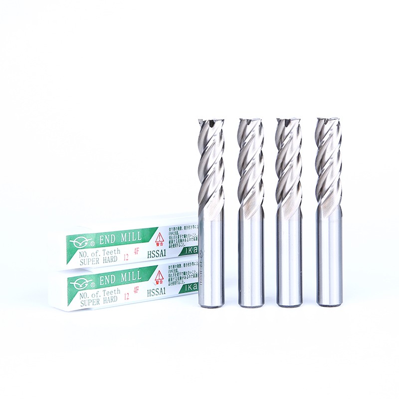 伊海直柄超硬白钢立铣刀四刃铣刀6 8 10 12 14 16 18 20 22-32mm
