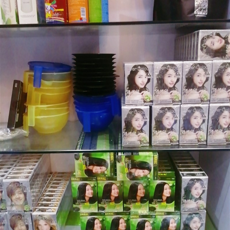 特朗美一梳黑染发膏自然黑覆盖白发柔顺亮泽易上色焗油小盒赛丝