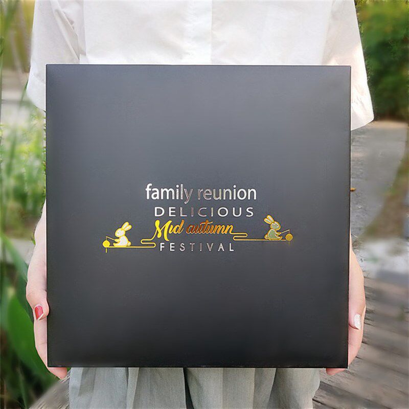 高档月饼礼盒套装创意广式月饼盒子8粒9粒80g100克装蛋黄酥包装盒