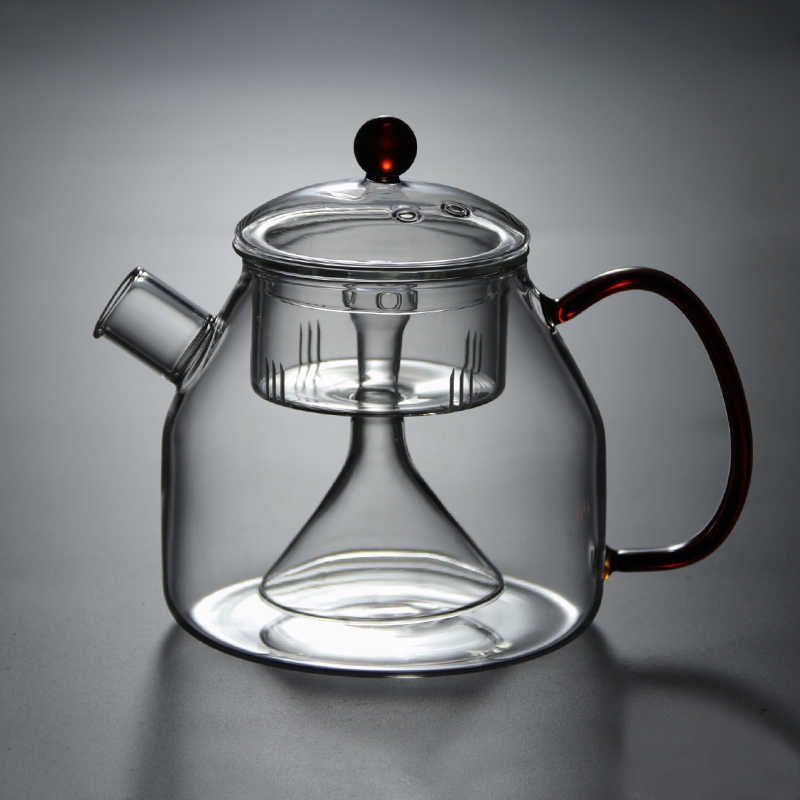 家用玻璃蒸茶壶煮茶器单壶耐高温蒸汽加厚茶壶电陶炉专用茶具套装